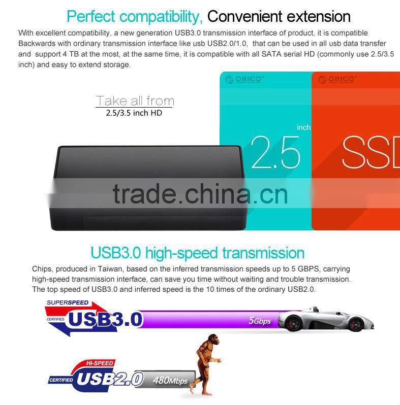 2015 Hot Sale USB 3.0 3.5 external hdd enclosure
