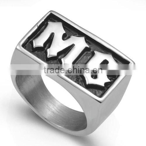 Jingli Jewelry best seller vintage mens biker cage alien skull cross rings (HF-058)