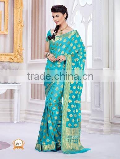 Red Kanchipuram Silk Trendy Saree