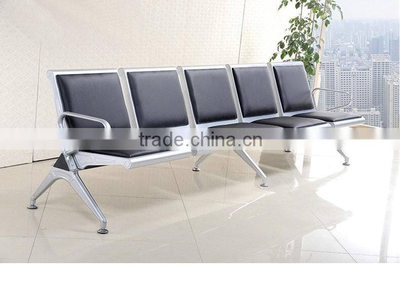 2016 Red Leather Metal Hospital Waiting Room Chairs with armrest
