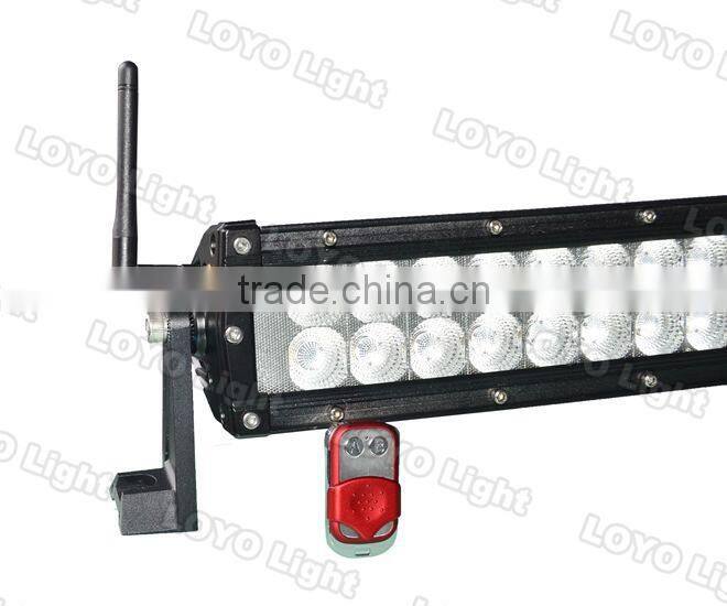 wholesale ! 288w c-ree led curved light bar with Amber white strobe function
