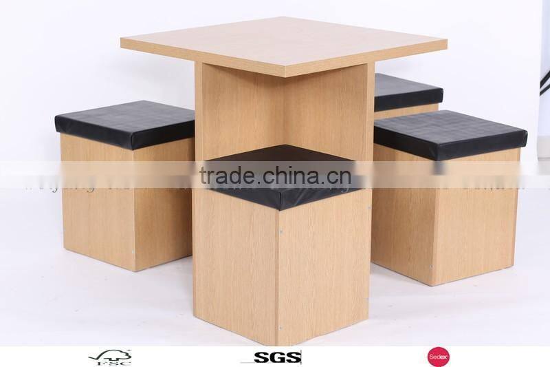 2016 Modern design wooden coffee table with good quality can match the stool