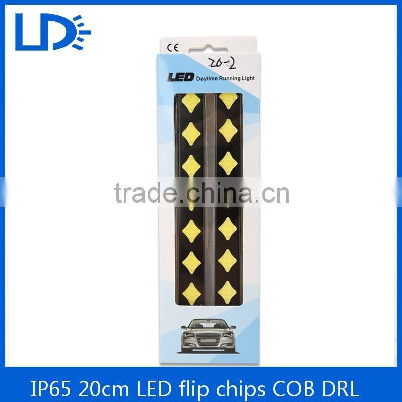 Hot sale auto drl cob flip chips led daytime running light Daylight Led
