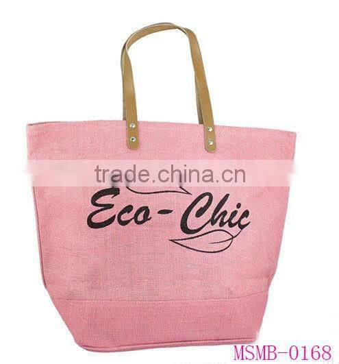 100% pure linen drawstring bag for shopping and gift