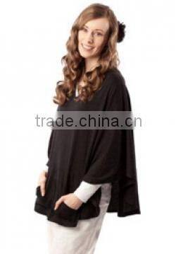 Custom heavy cotton pique Autumn fashion easy wear nursing scarf cover top