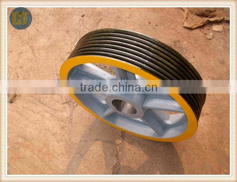 elevator parts traction sheave 614*7*12 for traction machine