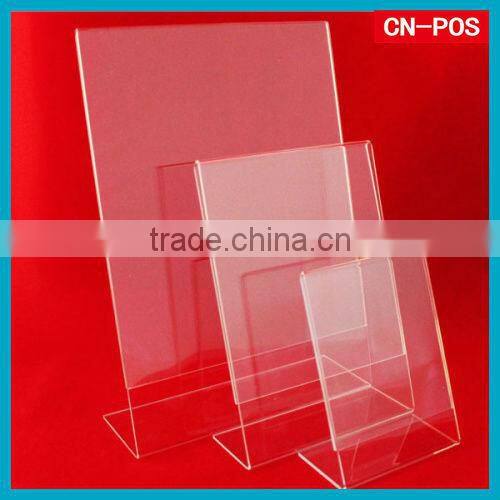 clear acrylic leaflet display holder for standing