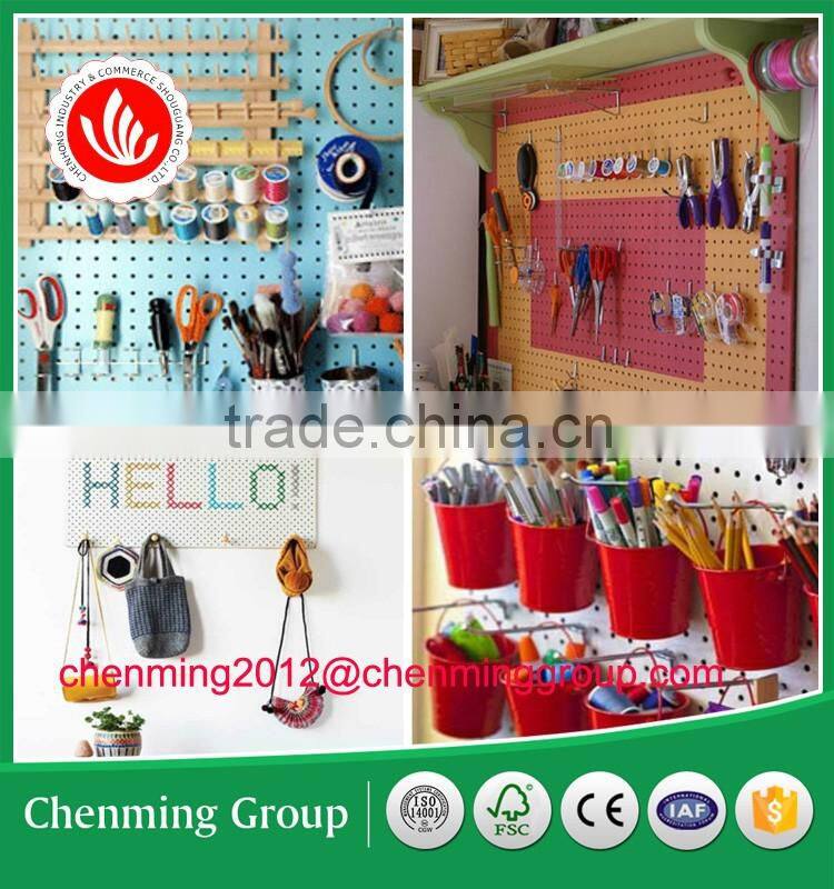 MDF pegboard/MDF peg board/perforated board