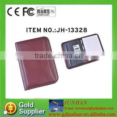 2016 High sale custom leather notebook calculator with pen