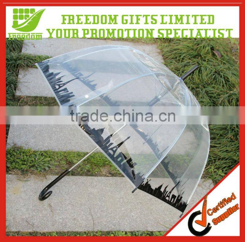 Customized Logo Straight Rod Lady Fashion Umbrella