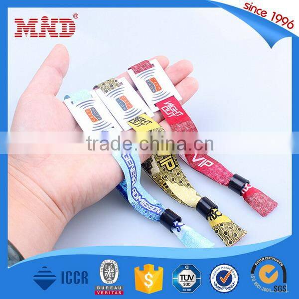 MDWW30 one direction events fabric wristbands rfid
