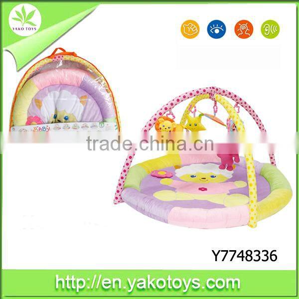 Rainforest gym mat musical baby play mat piano kick play mat