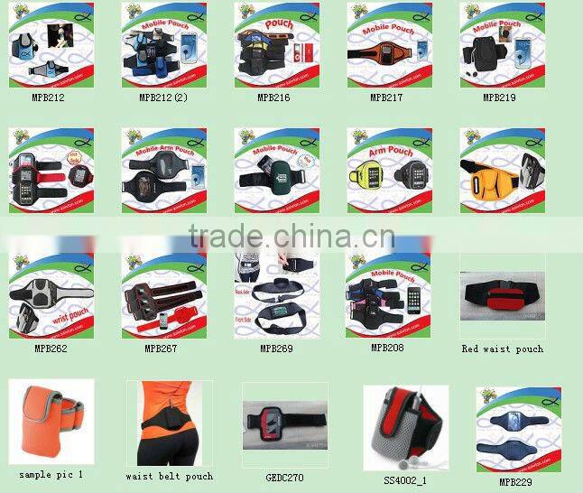 Personalise Neoprene Mobile phone armpouch, arm holder