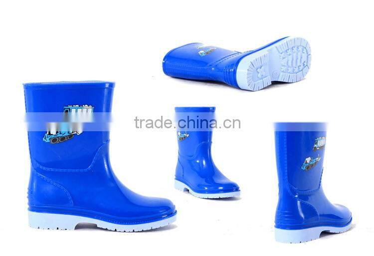 2015 fashionable cool kids rain boot clear plastic boots for rain