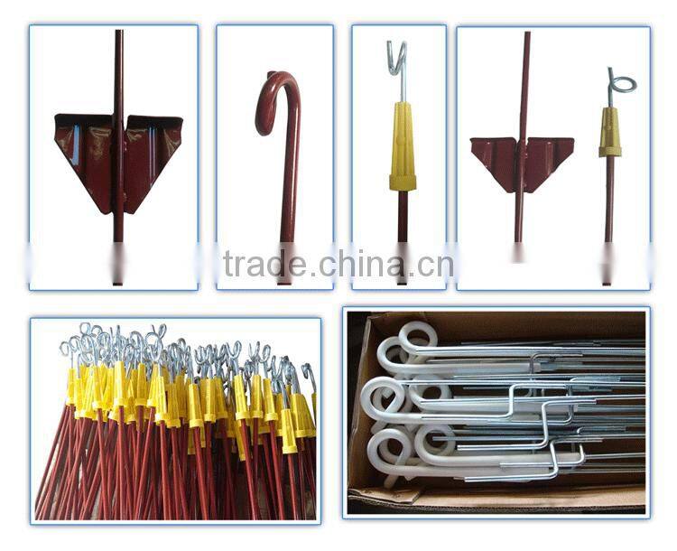 China Manufacturer Easily Assembled Pigtail Fencing Post For Data Cabling