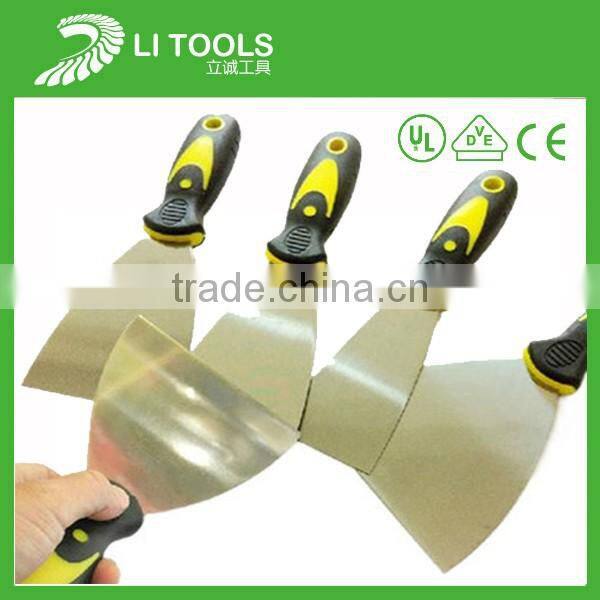 hot selling plastic handle carbon steel wide blade putty knife