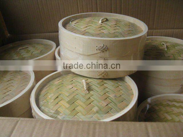 Ne arrival Bamboo and wood steamer kitchen ware for bread in stock,6"7"8" export to Cyprus, Turkey