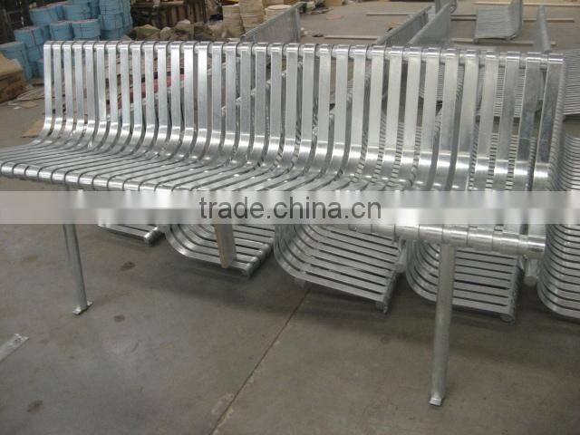 Outdoor cast iron park bench with parts for sale