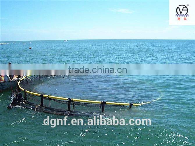 Storm and wave resist circle deep sea floating aquaculture fish farming cages