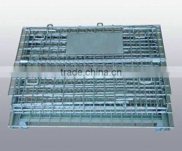 Security chrome metal storage wire cage