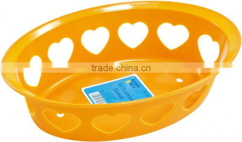 empty plastic fruit basket