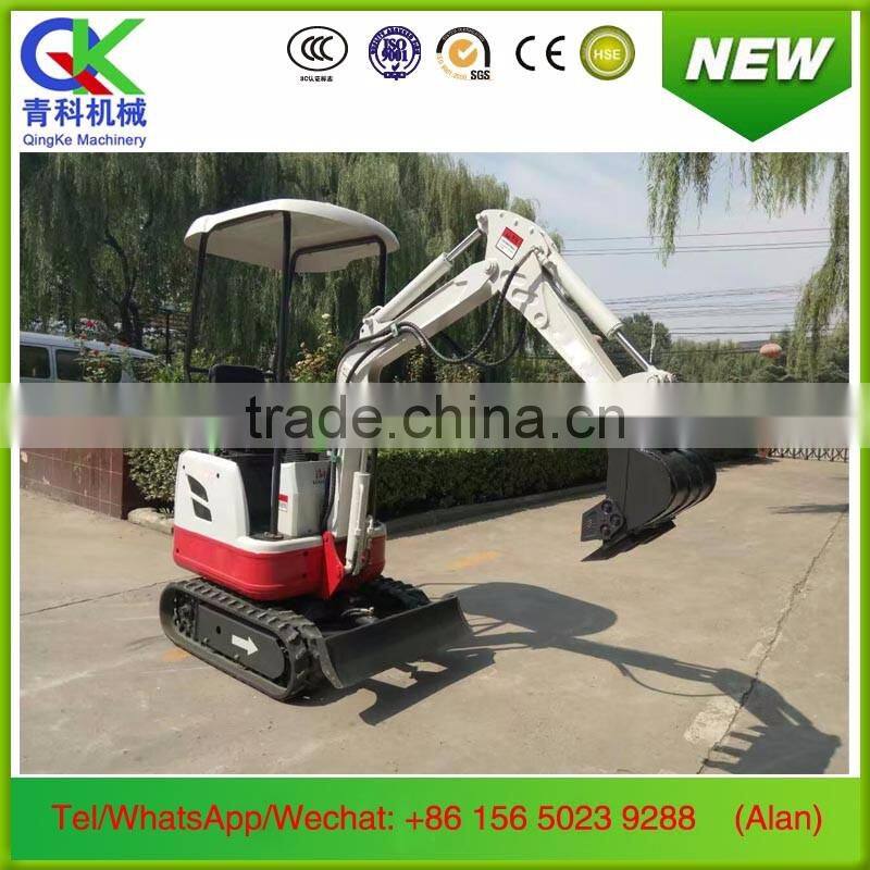 small volume 0.8ton hydraulic track shoe excavator for orchard forest farm greenhouse earthwork