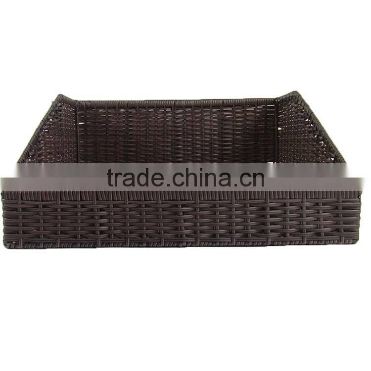 S&D poly rattan Supermarket vegetable fruit display basket storage basket