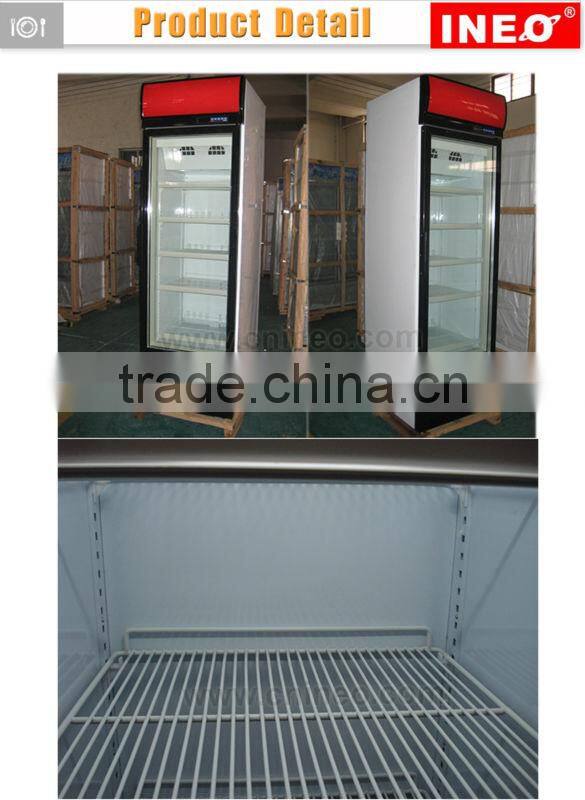 Stainless Steel Upright Freezer Showcase/Drink Showcase/Ice Cream Showcase Freezer