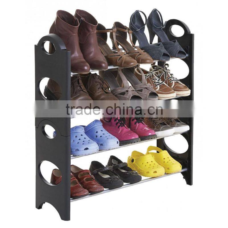 10 Layer Free Assembly Cheap Plastic Shoe Rack