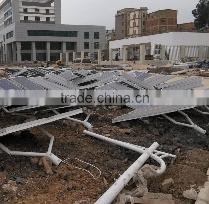 With battery storage 6-12 hours lighting time 100W solar street light system