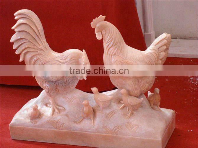 Indoor Marble Chicken Carving