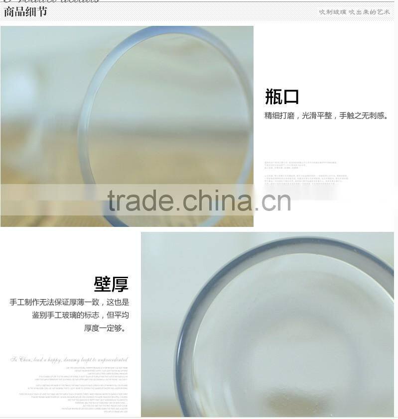 Cylindrical straight hydroponic glass containers transparent glass vase