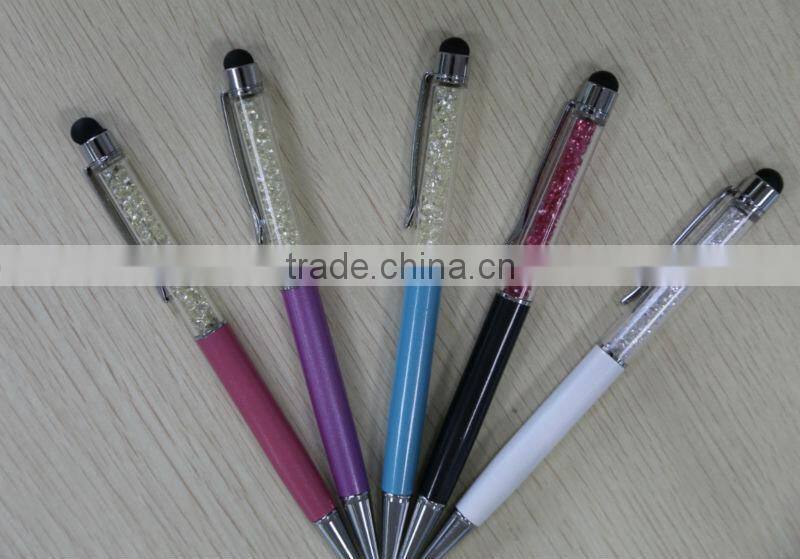 China manufacture crystal stylus ball pen,ball-point pen