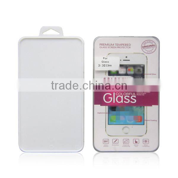 Customized Tempered Glass Plastic Packaging Simple box , screen guard package