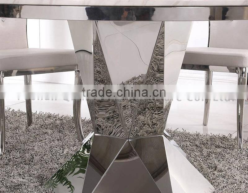 white marble top round dining table simple designs
