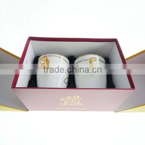 Alibaba Express Ceramic Vicacci Flower Ring Mug Made With Swarovski ElementsV2008A-093NBC-CC (WS1059-130807)