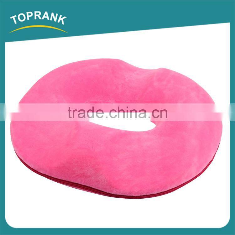 Custom color car office healthy comfort memory foam round chair seat cushion