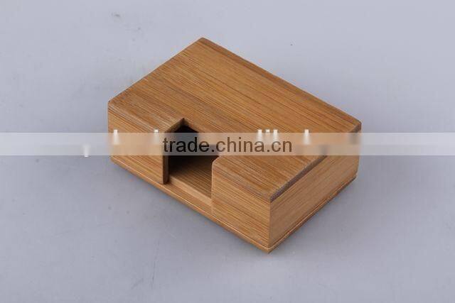 separable rectangular bamboo name card box