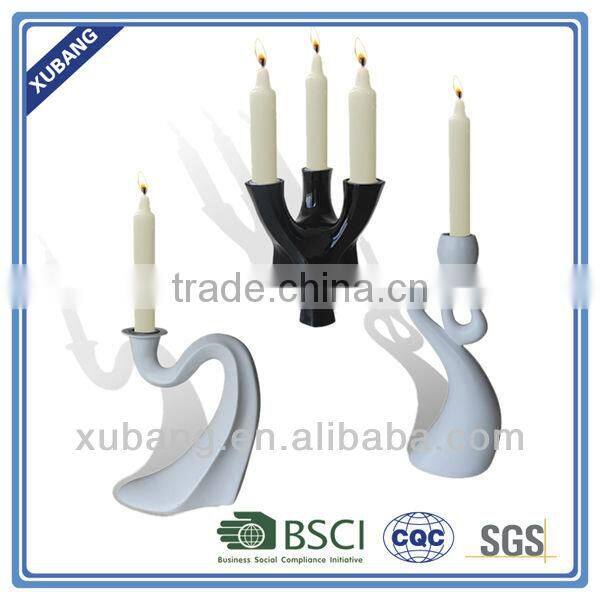 Wholesale High Quality Fashion Bird And Twig Poly Resin Candle Holder