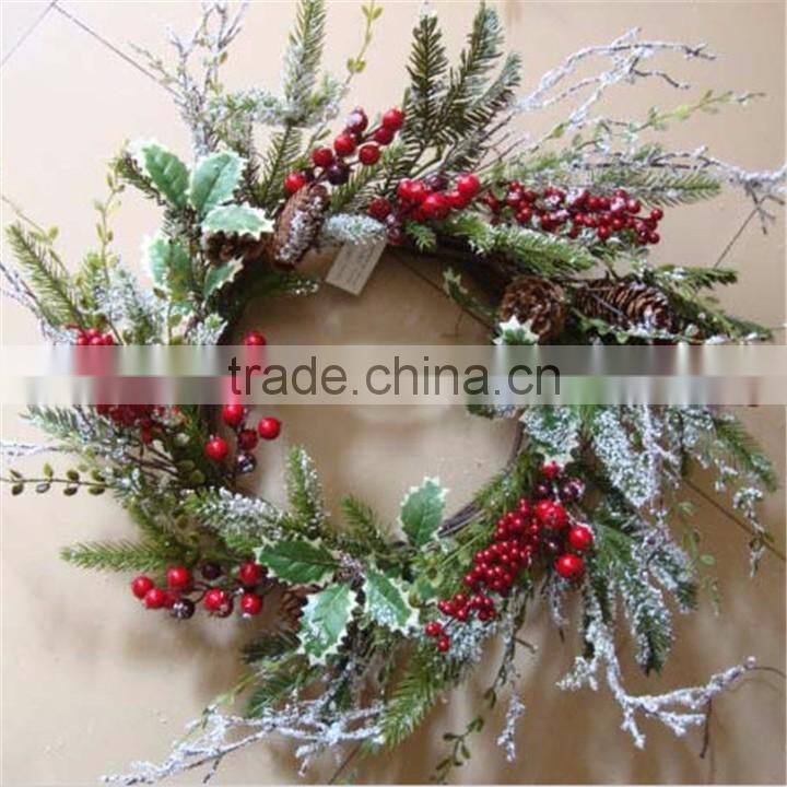 bulk buy christmas decorations artificial holly wreath for christmas market