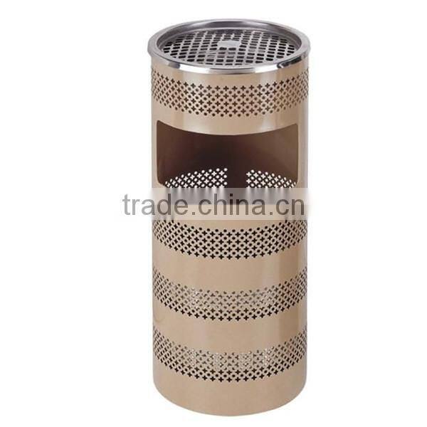 pattern engraving round-shape ground trash can(Hot sale!)