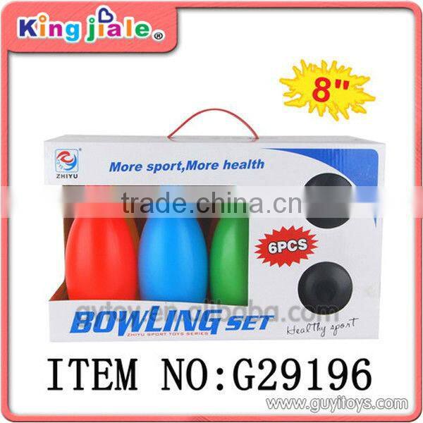 plastic bowling toy set