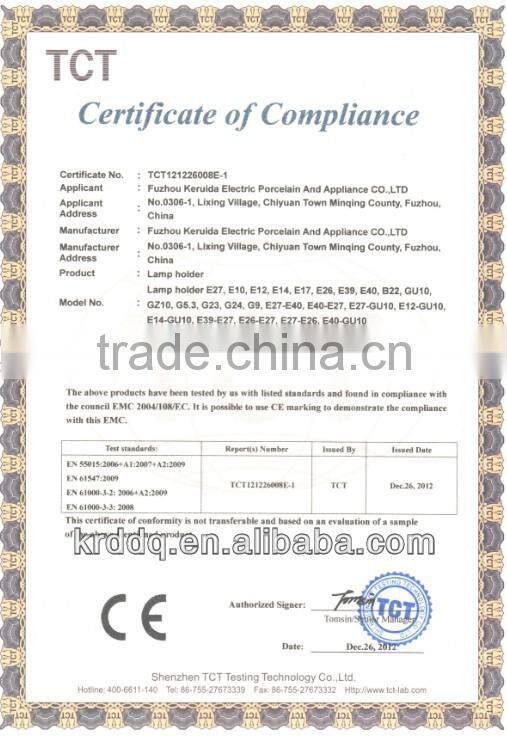 good quality plastic E39-E27 lampholder converter adapter