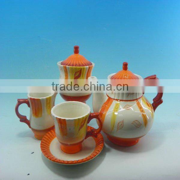 Colorful teapot set
