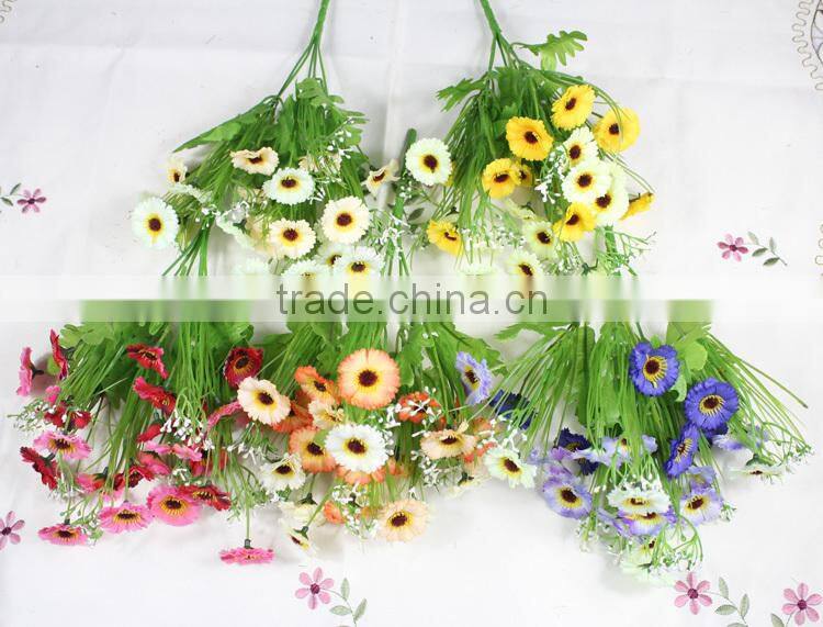 artificial chrysanthemum flower decorative landscaping flower bouquet for wholesale