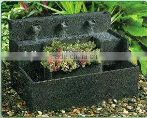 outdoor waterfall basalt water fountain