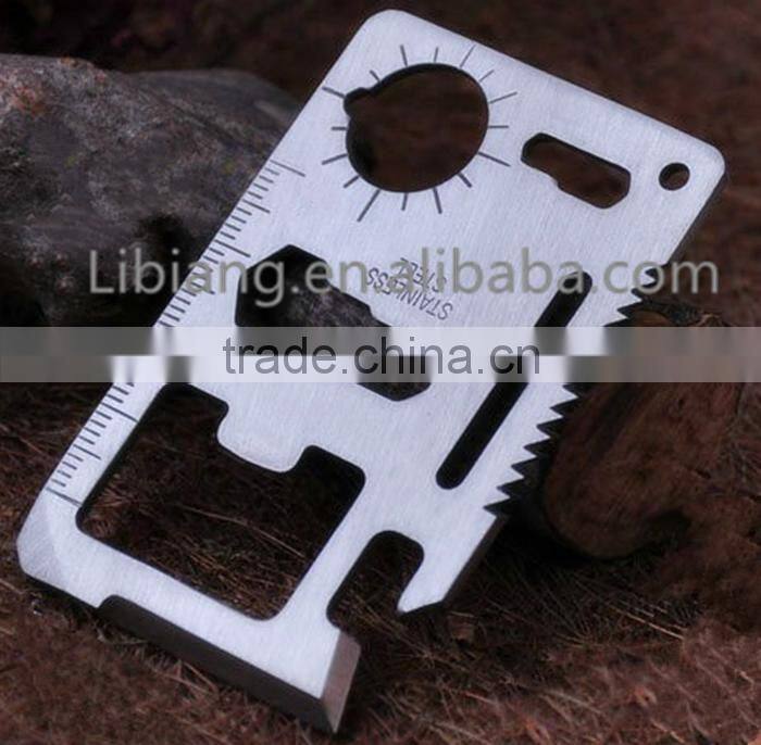 Wholesale Stainless Steel Emergency Survival Multifunction Credit Card Knife