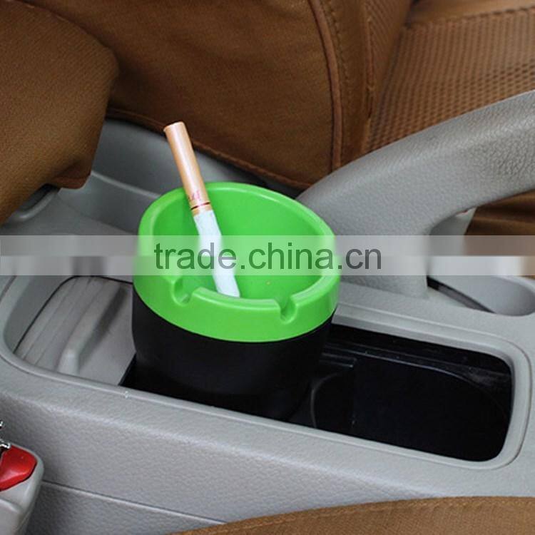 Glow in dark car ashtrays Ash Bin tobacco jar Auto ashtray