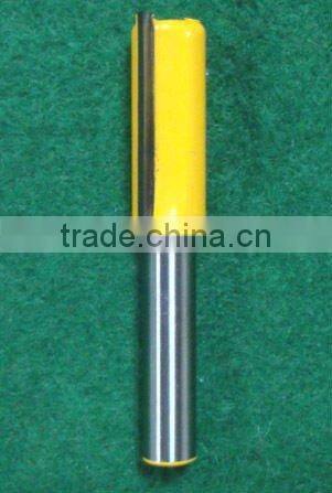 Straight Router Bit with tungsten carbide cutting edge