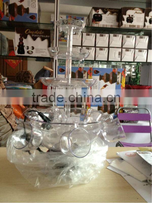CHOCOLAZI ANT-8010 3 tiers Plastic Home Punch bowl cocktail wine fountain Plastic Wine Fountain